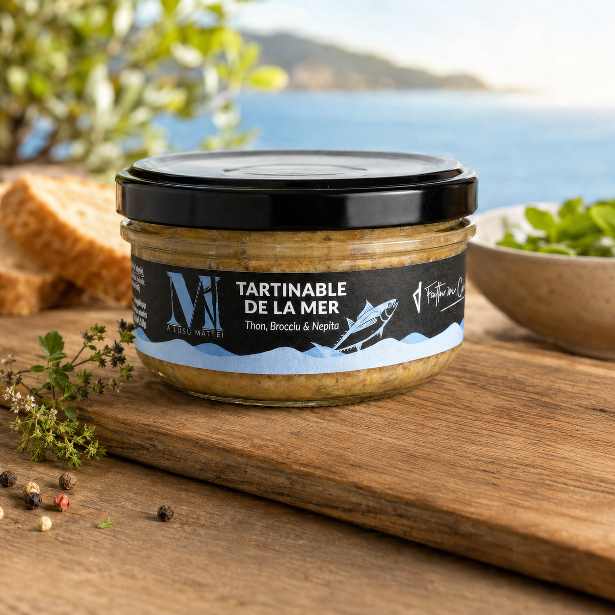Tartinable de la Mer au Thon, Brocciu & Népita – Spécialité Corse Artisanale Les Trésors De Ghjulia