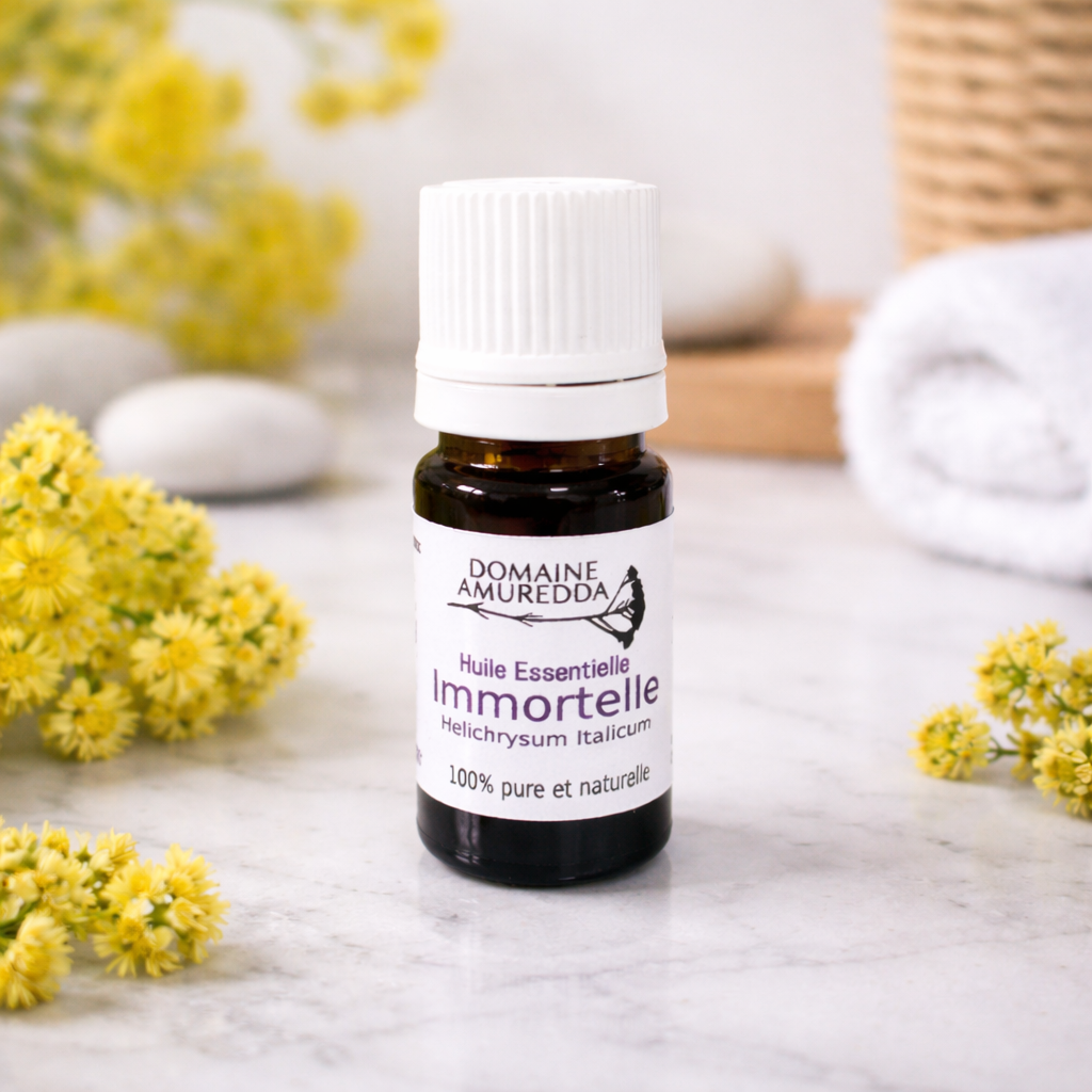 Huile Essentielle Bio d’Immortelle Corse – Anti-hématome puissant & Régénérante Les Trésors De Ghjulia