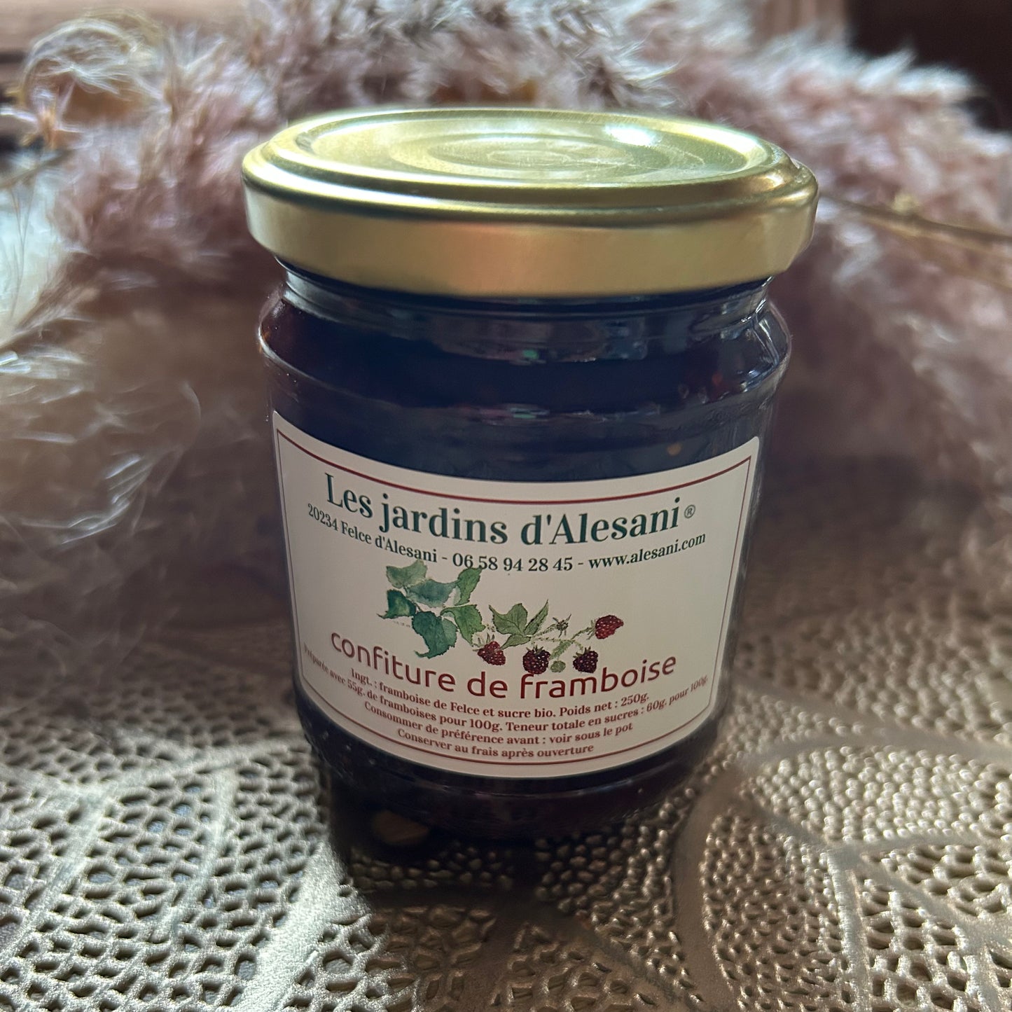 Confiture de framboises Les Trésors De Ghjulia