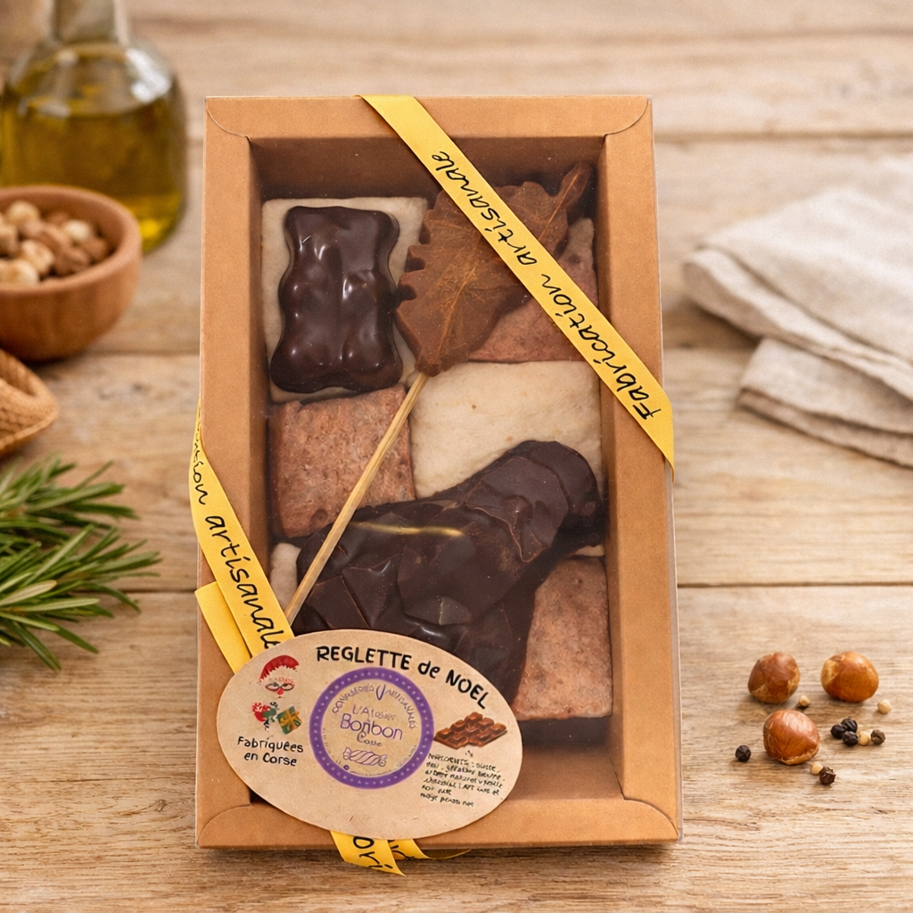 Réglette de Noël Artisanale – Guimauves & Chocolats Corses Les Trésors De Ghjulia