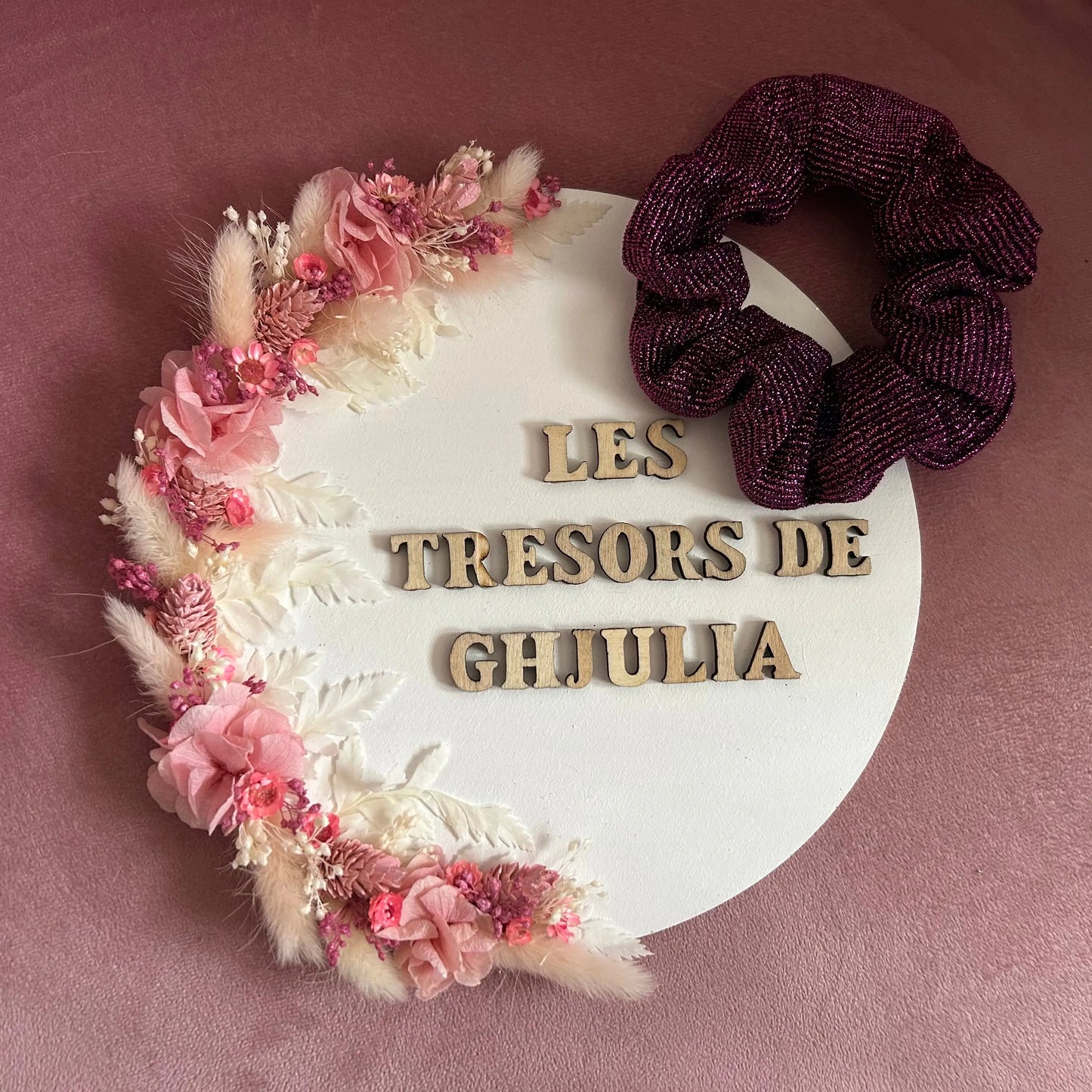Chouchou violet Lurex Les Trésors De Ghjulia