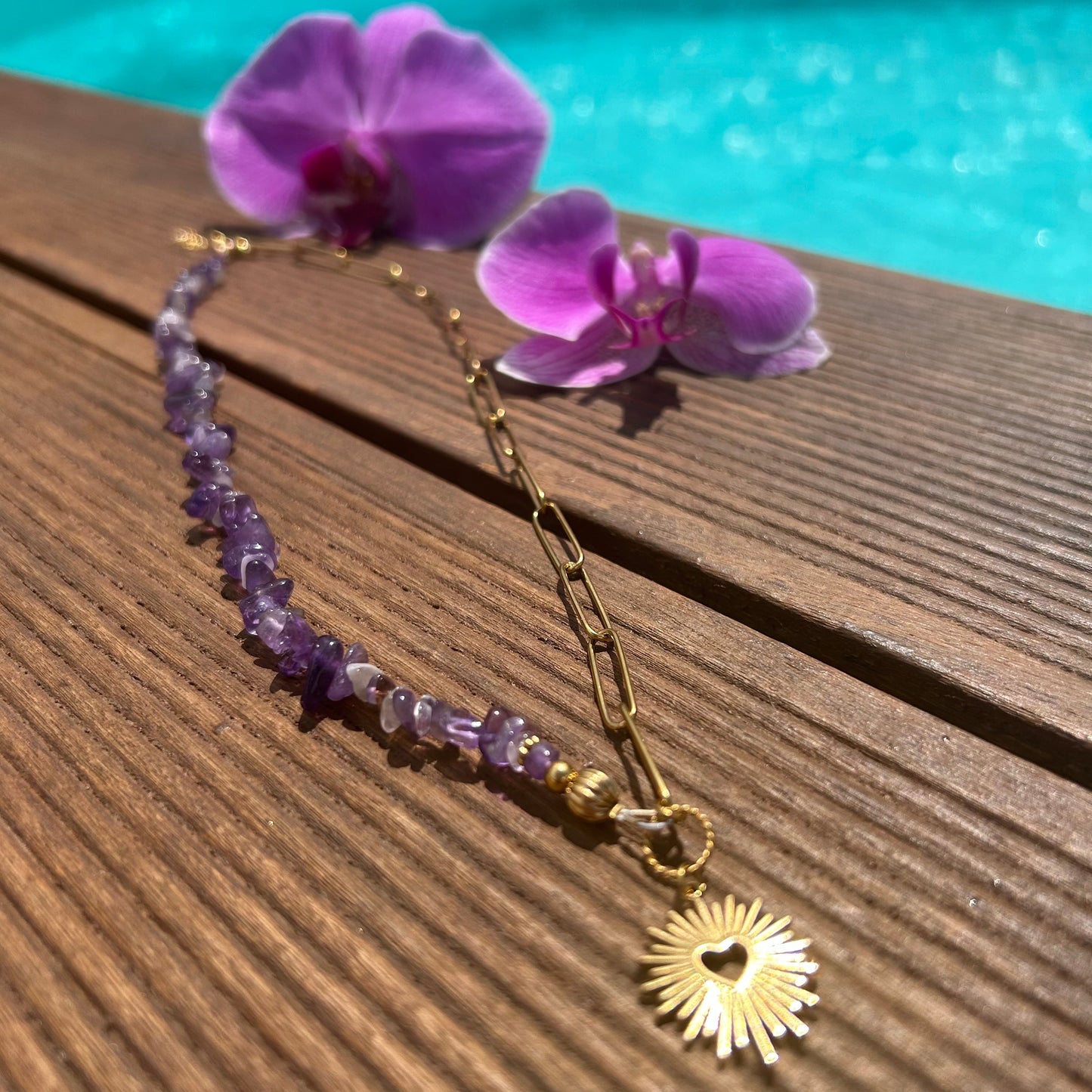 Collier Ex-Voto Améthyste : EVA Les Trésors De Ghjulia