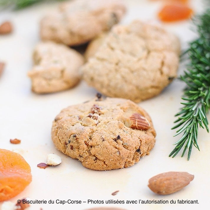 Biscuits Bio Sans Gluten Abricot, Amande & Romarin du Cap Corse – Fabrication Artisanale Les Trésors De Ghjulia