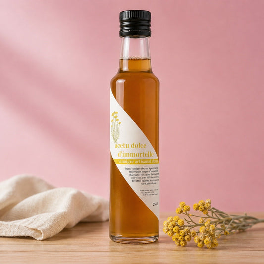 Acetu Dolce d’Immortelle – Vinaigre Doux Artisanal de Corse Les Trésors De Ghjulia
