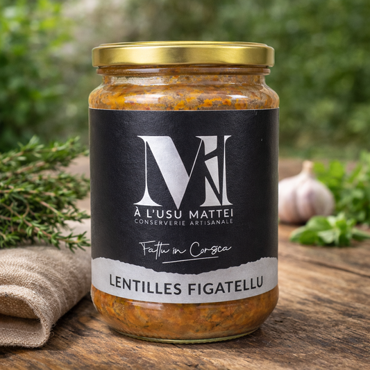 Lentilles au Figatellu artisanaux – Recette traditionnelle Les Trésors De Ghjulia