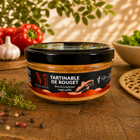 Tartinable de Rouget, Brocciu & Poivrons Rouges Grillés– Spécialité Corse Les Trésors De Ghjulia