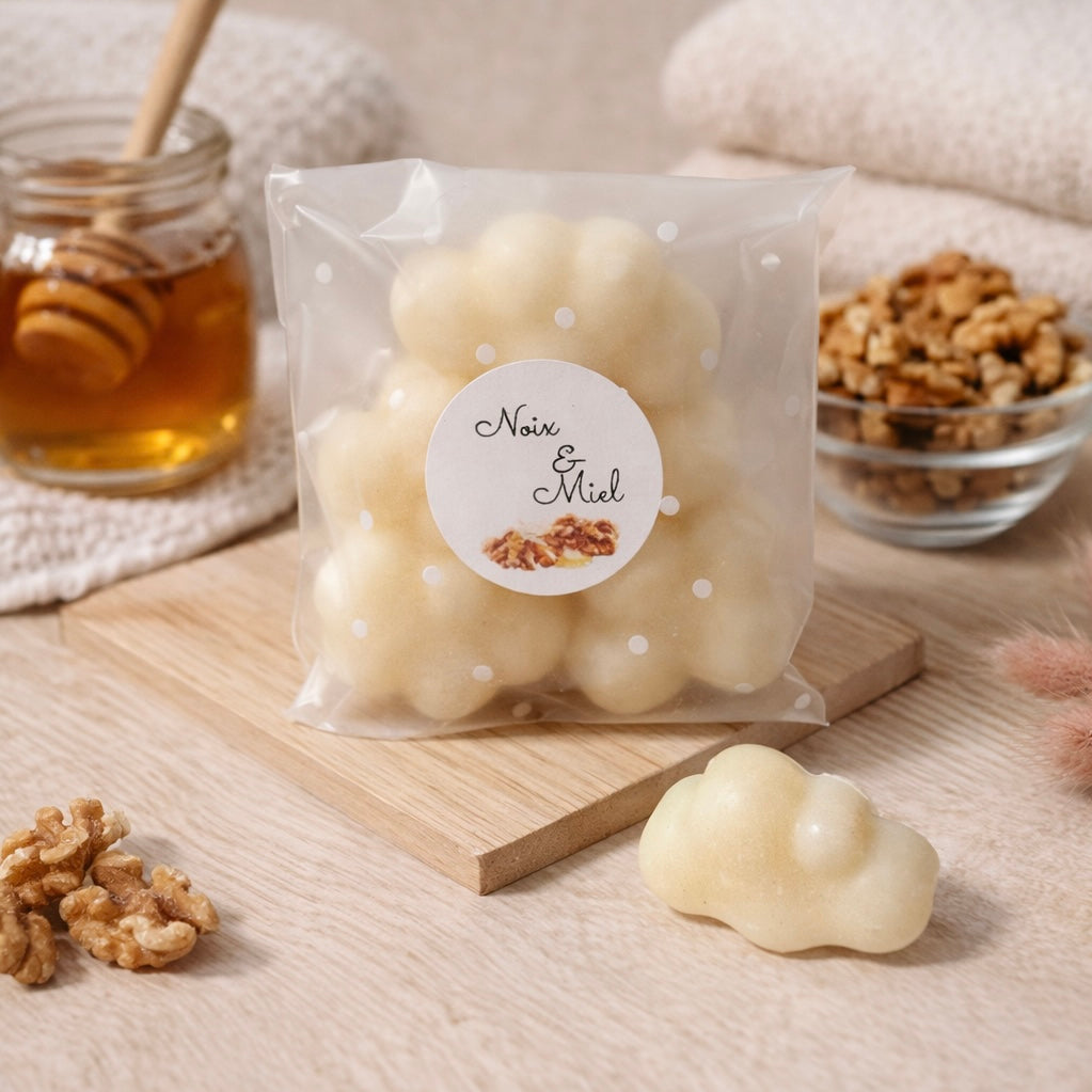 Fondants parfumés Noix & Miel – Cire végétale & parfum naturel - Fabrication artisanale corse Les Trésors De Ghjulia
