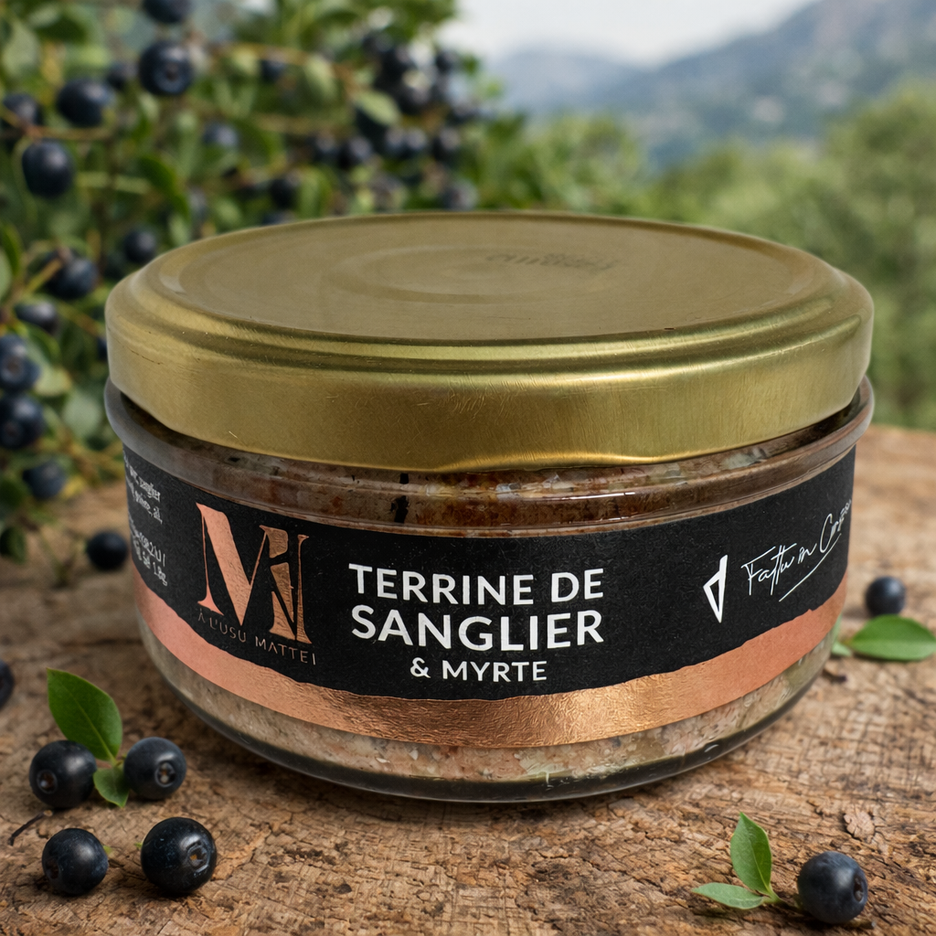 Terrine de Sanglier & Myrte en Bocal - Spécialité Corse Artisanale Les Trésors De Ghjulia