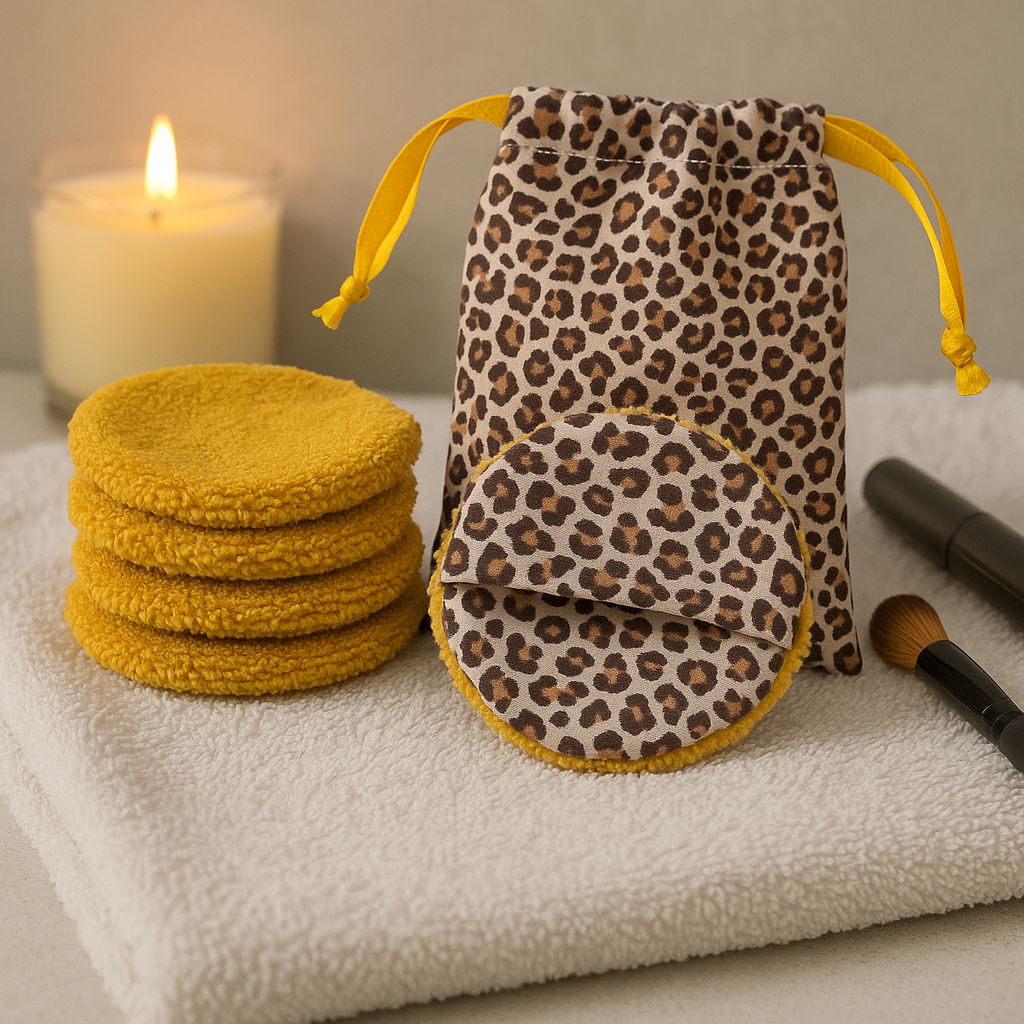 Disques démaquillants + pochon inclus - léopard Les Trésors De Ghjulia