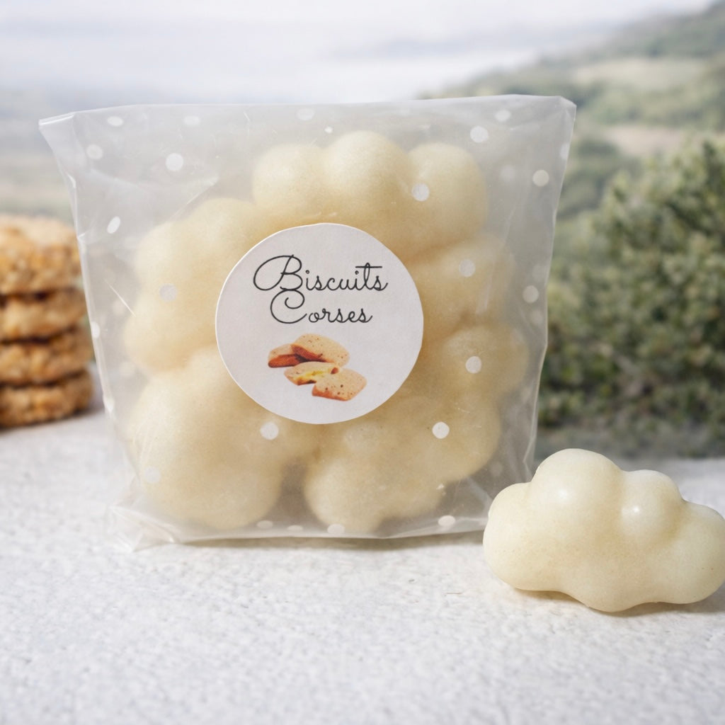 Fondants parfumés Biscuits Corses – Cire végétale parfum naturel - Fabrication artisanale corse Les Trésors De Ghjulia