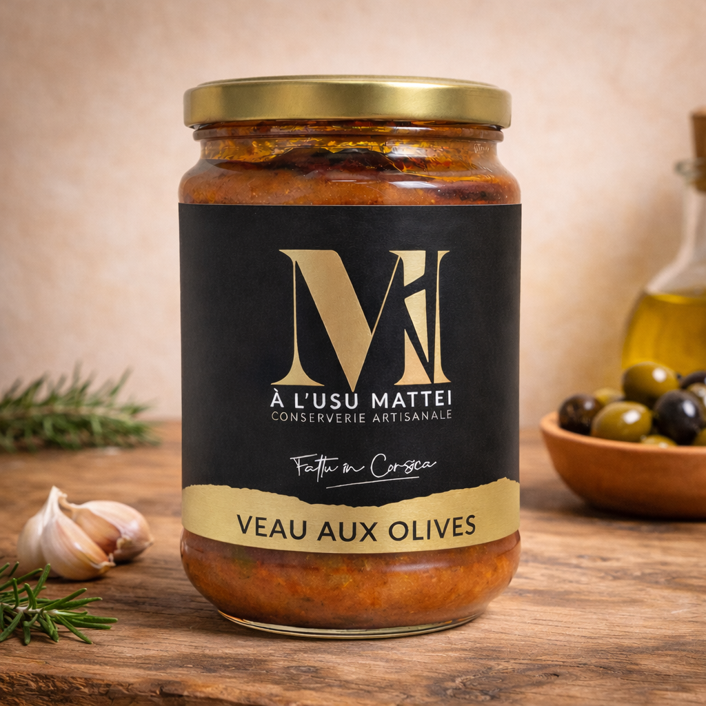 Veau aux Olives Corse artisanal – Recette traditionnelle Les Trésors De Ghjulia