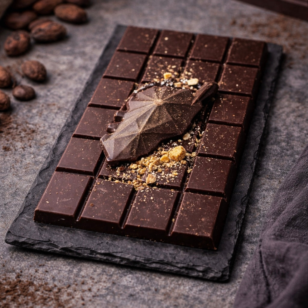 Tablette Corse Artisanale aux Éclats de Noisettes – Chocolat au Lait ou Chocolat Noir Les Trésors De Ghjulia