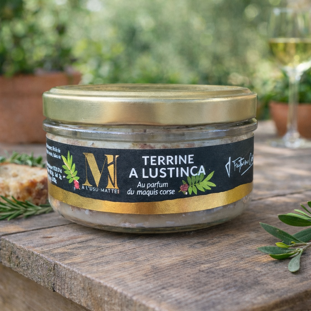 Terrine A Lustinca au parfum du Maquis Corse – Spécialité Corse Artisanale Les Trésors De Ghjulia