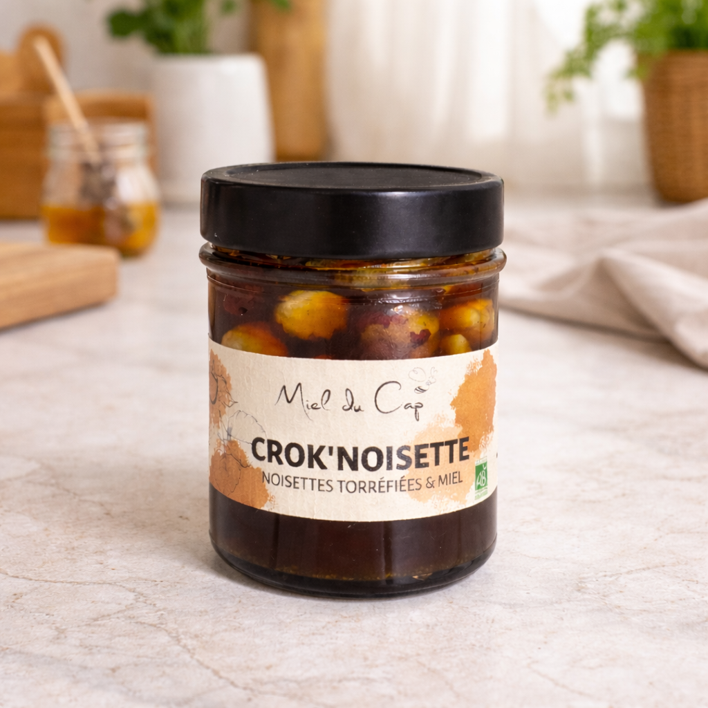 Crok’Noisette Bio – Noisettes Torréfiées & Miel de Corse AOP – Douceur Artisanale de Corse Les Trésors De Ghjulia