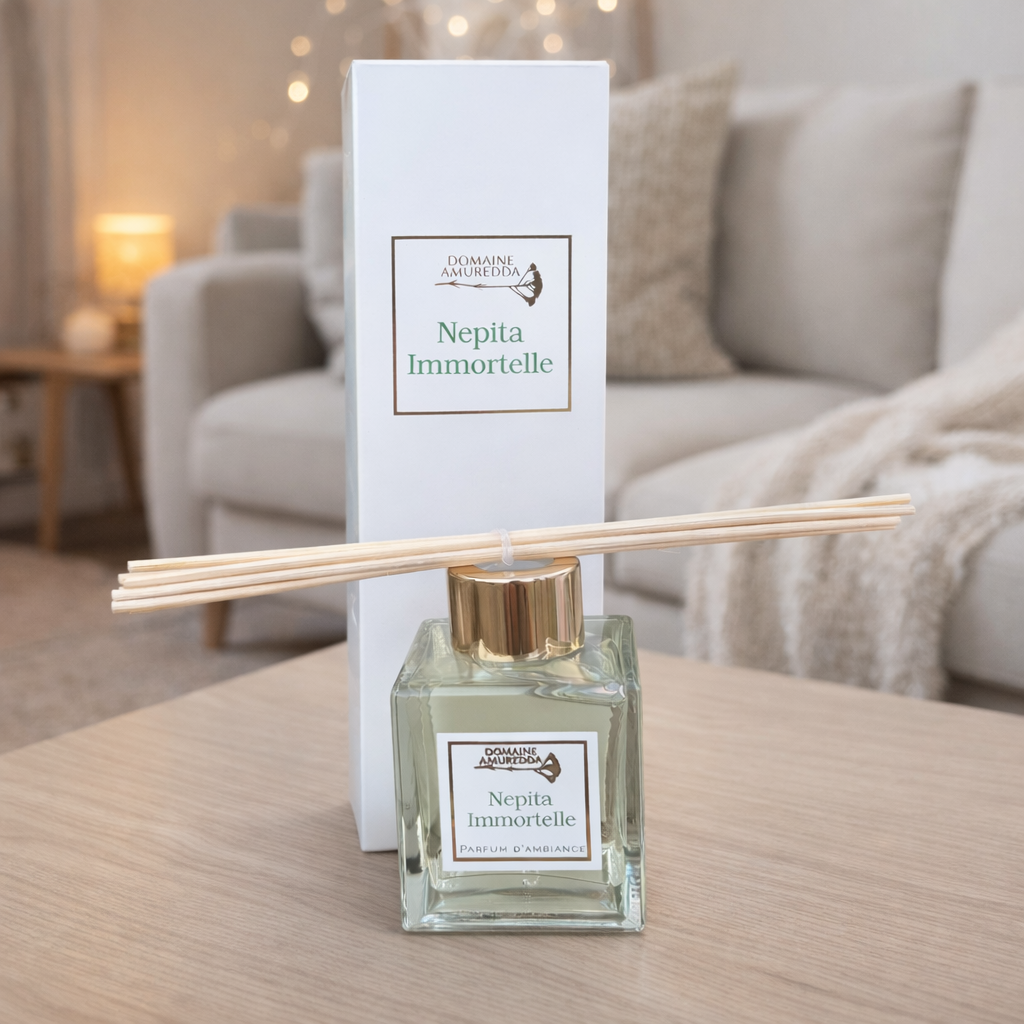 Parfum d’Ambiance Nepita Immortelle – Diffuseur Naturel aux Huiles Essentielles de Corse Les Trésors De Ghjulia