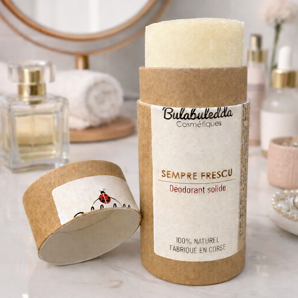 Déodorant Solide Naturel Sempre Frescu – Protection Longue Durée, Fraîcheur - Fabrication Artisanale Corse Les Trésors De Ghjulia