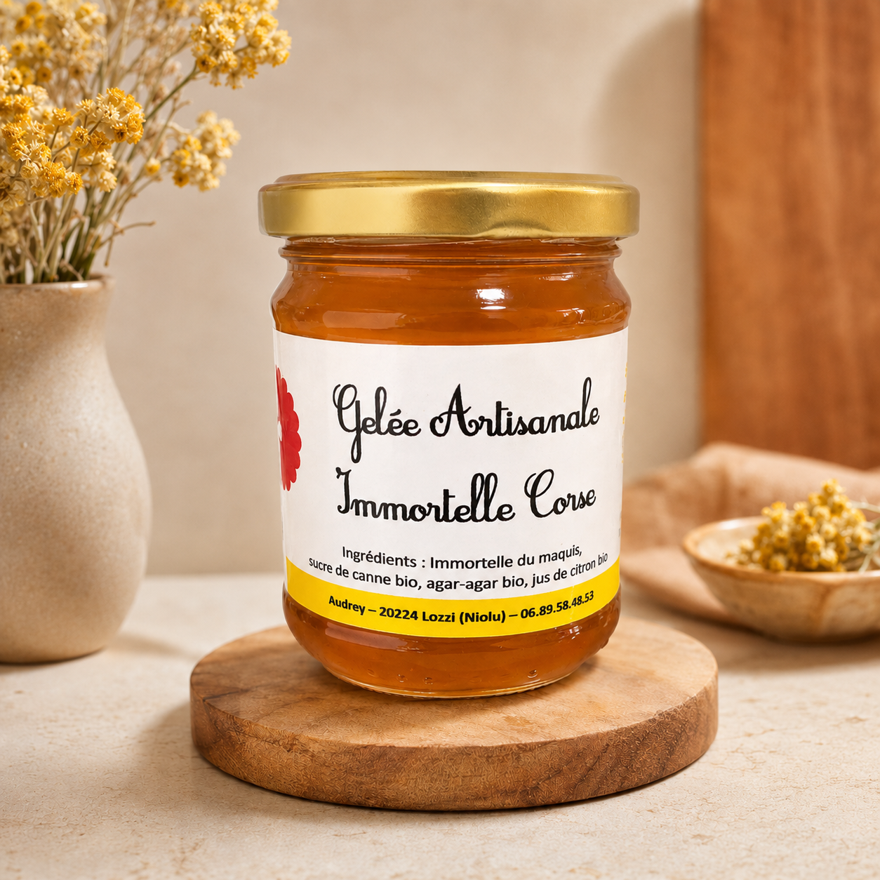 Gelée d’Immortelle Corse – Fabrication Artisanale de Corse Les Trésors De Ghjulia