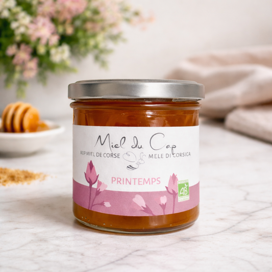 Miel de Printemps BIO du Cap Corse – Doux & Floral – AOP Miel de Corse Les Trésors De Ghjulia