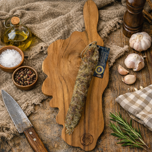 Saucisson Sec Corse IGP – Charcuterie Artisanale Corse - Fumée au Bois de Châtaignier Les Trésors De Ghjulia