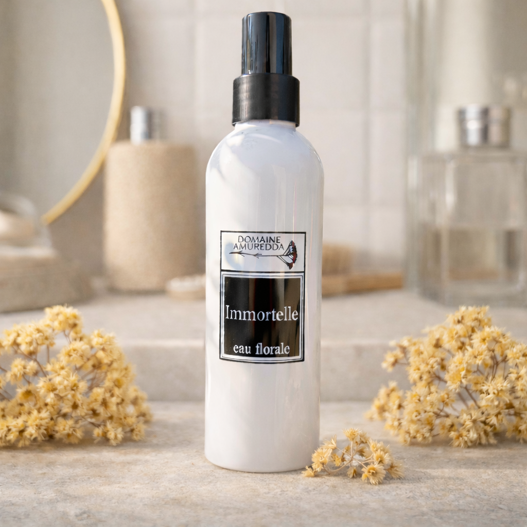 Eau Florale Bio d’Immortelle Corse - Apaisante, Régénérante & Tonique Circulatoire Les Trésors De Ghjulia