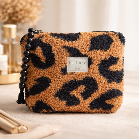 Pochette à perles Léopard en fourrure synthétique – Artisanat Corse Les Trésors De Ghjulia