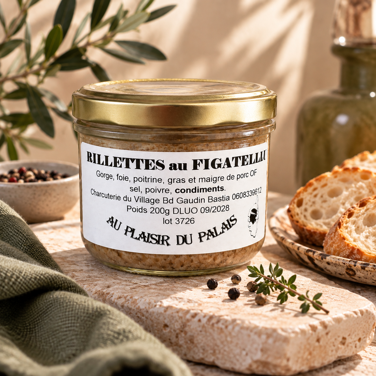 Rillettes au Figatellu – Spécialité Corse Artisanale Les Trésors De Ghjulia
