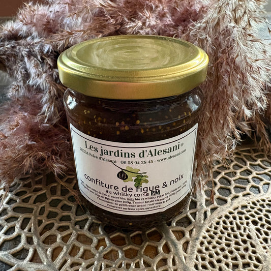 Confiture de Figue & Noix au Whisky Corse P&M – Fabrication Artisanale de Corse Les Trésors De Ghjulia