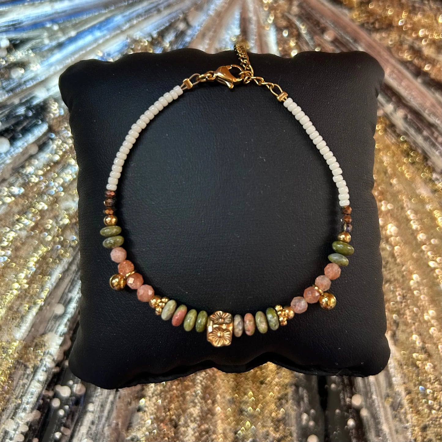 Bracelet Unakite : MISHA Les Trésors De Ghjulia