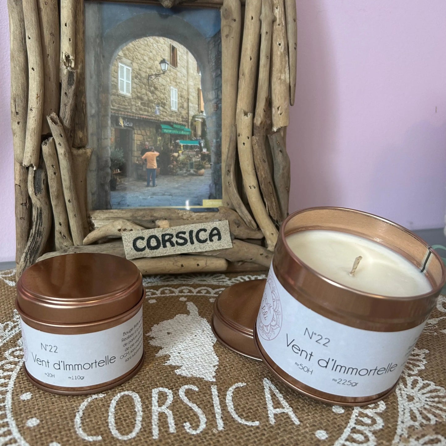 Bougie Vent d'Immortelle Les Trésors De Ghjulia