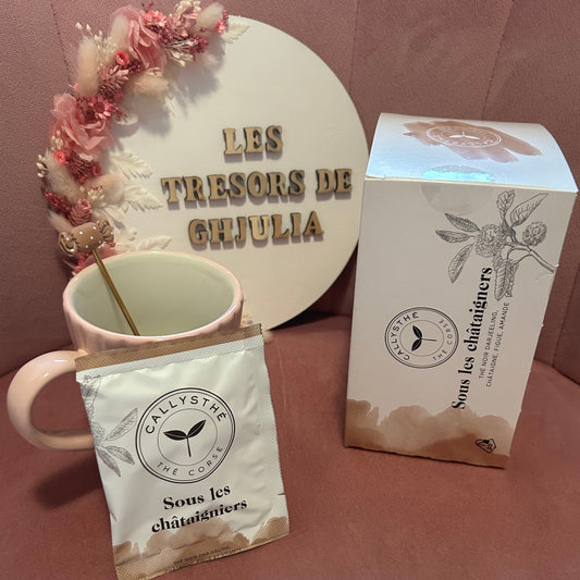 Thé Sous les Châtaigniers - Thé noir darjeeling, châtaigne et figue Les Trésors De Ghjulia