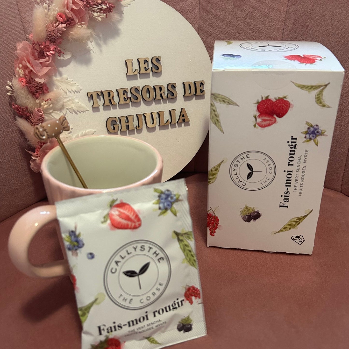 Thé Fais moi rougir - Thé vert sencha, fruits rouges, myrte Les Trésors De Ghjulia