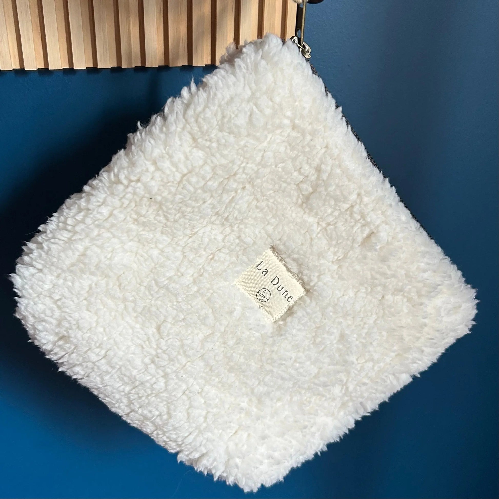 Pochette à perles fourrure Écru Les Trésors De Ghjulia