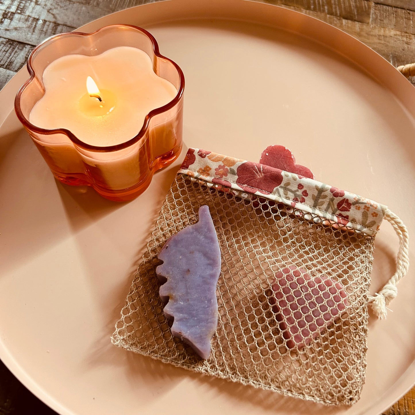 Filet à savon solide - fleurs Les Trésors De Ghjulia