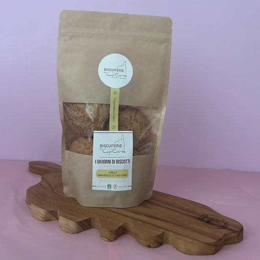 Biscuits Bio Sans Gluten Vanille & Immortelle du Cap Corse – Fabrication artisanale Les Trésors De Ghjulia
