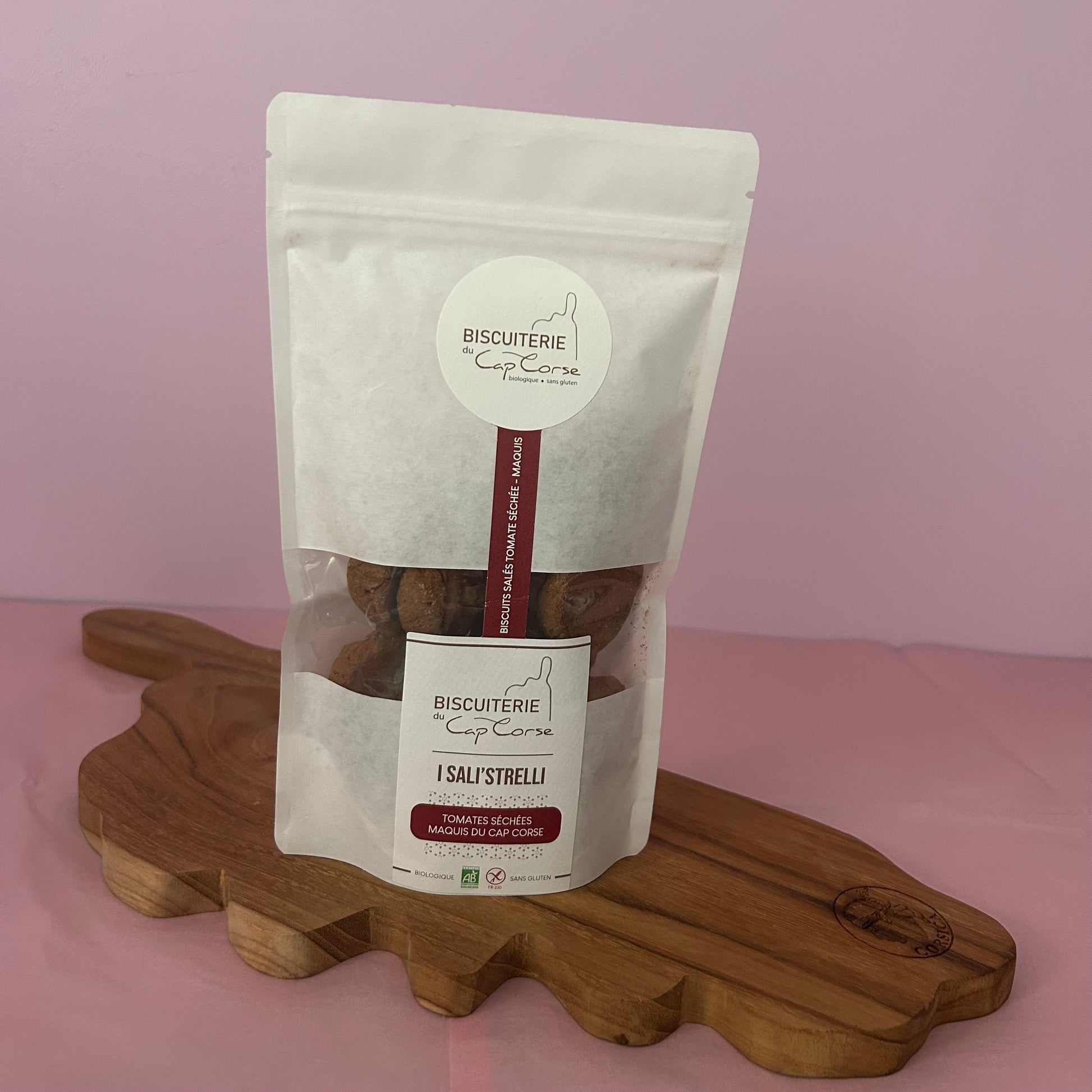 Biscuits salés bio sans gluten – Tomates séchées & herbes du Maquis du Cap Corse - Fabrication artisanale Les Trésors De Ghjulia