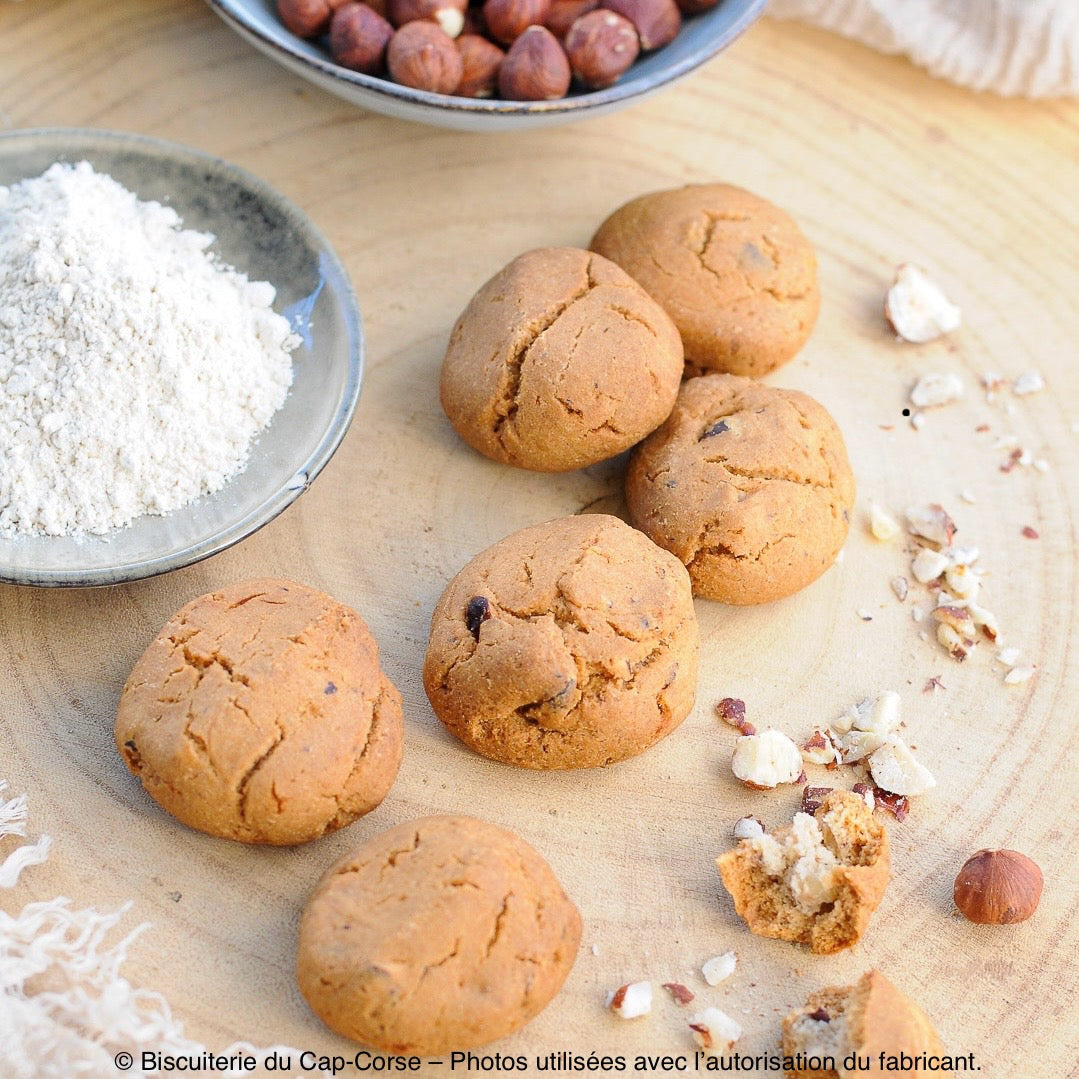 Biscuits Salés Bio Noisette de Cervione & Châtaigne du Cap Corse – Sans Gluten – Fabrication Artisanale Les Trésors De Ghjulia