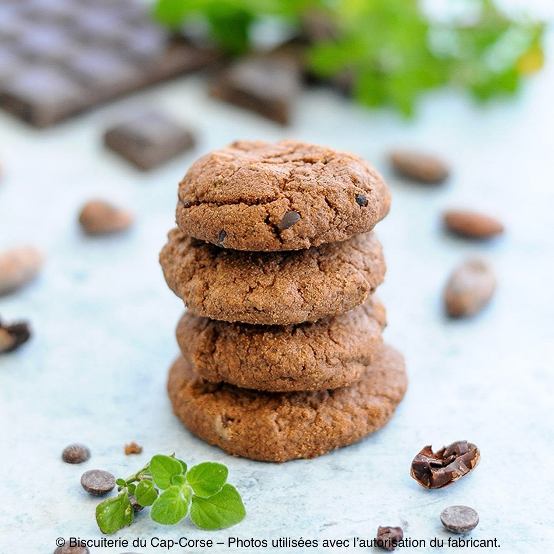 Biscuits Bio Sans Gluten Chocolat & Nepita du Cap Corse – Fabrication Artisanale Les Trésors De Ghjulia